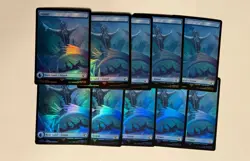 10 x Island (0297 ) - Foil - Final Fantasy - NM - MTG Full Art Lands - Image 1
