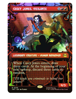 Casey Jones, Vigilante (0235) - Foil - Showcase Teenage Mutant Ninja Turtles MTG - Image 1