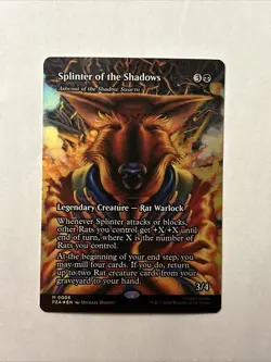 Splinter of the Shadows -Ashcoat of the Shadow Swarm M 0006 (Borderless) Foil NM - Image 1