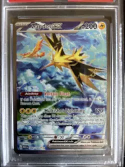 2023 Pokemon SV 151 MEW EN Zapdos ex #202/165 PSA 9 - Image 3