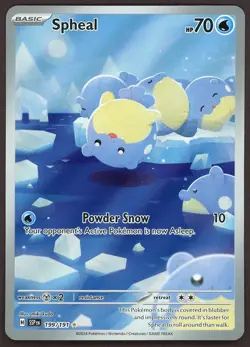 Pokemon TCG Surging Sparks Spheal 199/191 Illustration Rare Card - Image 1