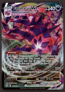 Pokemon TCG Eternatus VMAX 117/189 Swsh03: Darkness Ablaze Ultra Rare - Image 1