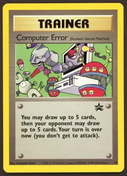 Computer Error! Wizards of the coast Black Star Promo regular Card Near Mint - Image 1