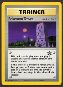 Pokemon Wizards of the coast Pokemon Tower 42 Black Star Promo Card League 2002 - Image 1