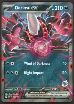 Darkrai ex SVP 110 Black Star Promo Battle Academy Stamp Pokemon TCG Card - Image 1