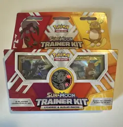 Pokemon Sun and Moon Trainer Kit Lycanroc & Alolan Raichu - Factory Sealed 820650802102 - Image 1