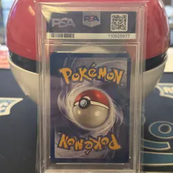 1999 POKEMON BASE SET UNLIMITED #12 NINETALES-HOLO PSA 7 - Image 2