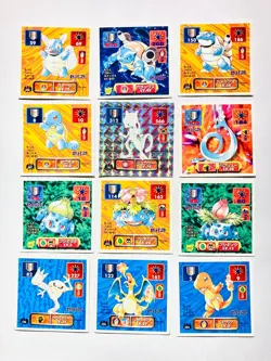 Mewtwo Pokemon Sticker Lot 11 + Holo 1 AMADA Rare From JAPAN Nintendo 1995-1998 - Image 1