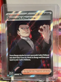 Giovanni's Charisma SR 197/165 Ultra Rare Pokemon Card Scarlet & Violet 151 NM - Image 1