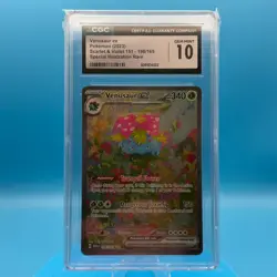 CGC 10 GEM MINT Venusaur ex 198/165 Pokemon 151 Special Illustration Rare SIR - Image 1