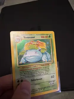 1999 Pokemon Game Base Set #15 Venusaur Holo Rare - Image 5