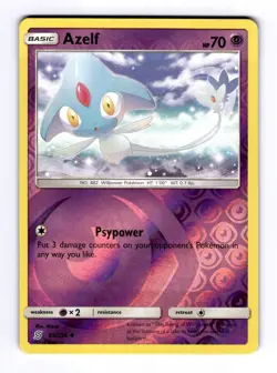 Azelf SM - Unified Minds #85 (2019) Uncommon Reverse Holo NM Pokemon - Image 1