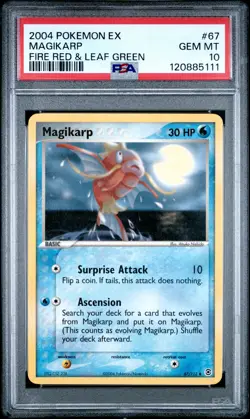 2004 POKEMON EX FIRE RED & LEAF GREEN #67 MAGIKARP PSA 10 - Image 1