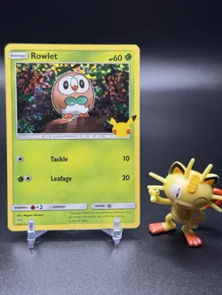 Rowlet 007/025 McDonald's 25th Anniversary Promos Holo Pokemon NM - Image 1