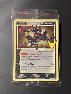 Sealed Pokemon Greninja Gold Star Holo Promo Black Star Holo Bleed - Image 1