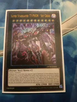 YuGiOh Super Starslayer TY-PHON Sky Crisis OP30-EN003 ultimate nm in hand - Image 1