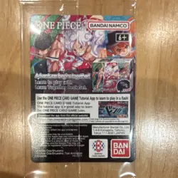 Bandai One Piece CCG Monkey.D.Luffy US Voyage Promo Full Art Holo Card 5000 - Image 2