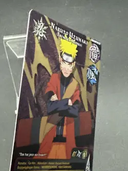 Naruto CCG Card #1395 Set 24: Naruto Uzumaki (Sage Mode) - German 1st Super Rare - Image 3