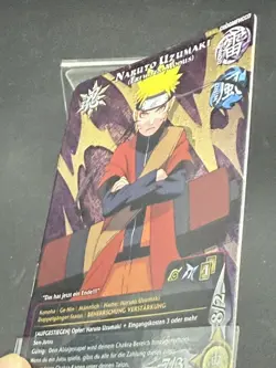 Naruto CCG Card #1395 Set 24: Naruto Uzumaki (Sage Mode) - German 1st Super Rare - Image 4