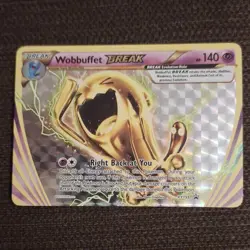 Pokemon TCG Wobbuffet BREAK XY155 XY Promo Holo Break 140HP Single Card - Image 1