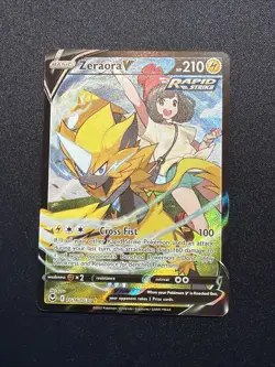 Zeraora V TG16/TG30 Silver Tempest Trainer Gallery Holo Pokemon Card - NM - Image 1