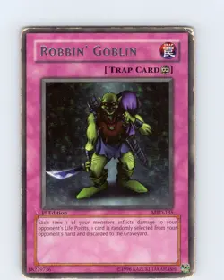Yu-Gi-Oh TCG Robbin' Goblin MRD-135 1st Edition Regular Rare Card Played HP-MP - Image 1
