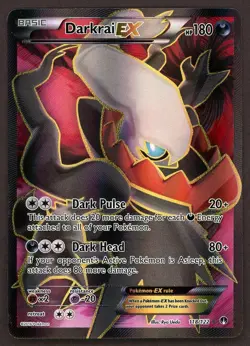 Pokemon Darkrai EX Full Art Holo Card 118/122 Breakpoint Ultra Rare - Image 1