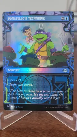 Donatello's Technique (Showcase) #228 (Foil) (NM) TMT Magic MTG - Image 1