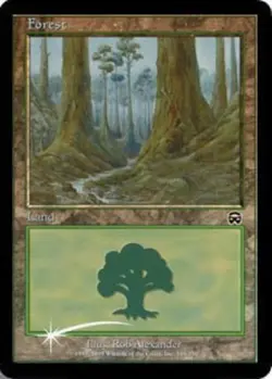[1x] Forest 015 - Foil - Arena 2000 Slight Play, English Arena Promos MTG Magic - Image 1