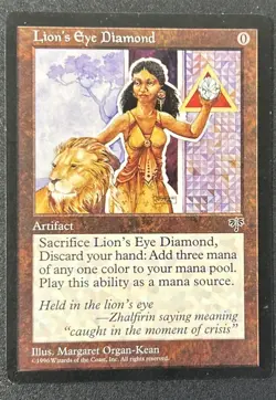 MTG - Lion's Eye Diamond - Mirage - NM English (Actual Scans) - Image 1