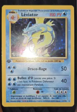 Pokemon Leviator 6/102 HOLO Set de Base Edition 1 WIZARDS FR - Image 2