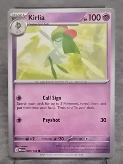 Pokemon TCG * Mega Evolution * 59/132 Kirlia Common * FRESH PK - Image 1