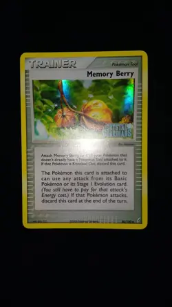 POKEMON MEMORY BERRY STAMPED EX CRYSTAL GUARDIANS 80/100 ENG NM NO GOLD STAR - Image 1