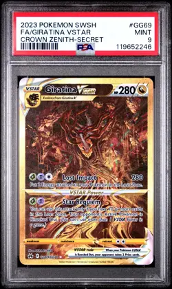 [PSA 9] Giratina VSTAR GG69/GG70 Crown Zenith Galarian Gallery Holo POKEMON - Image 1