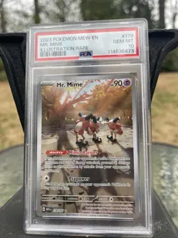 Pokemon 2023 Scarlet & Violet 151 Card Mr. Mime 179/165 PSA 10 Gem Mint - Image 1