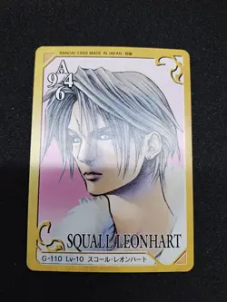 japanese bandai final fantasy V11triple triad g-110 squall leohart card - Image 1