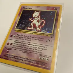 1999 Base Set 2 Mewtwo RARE Holo Pokemon Card 10/102 MINT! Take A Look! - Image 2