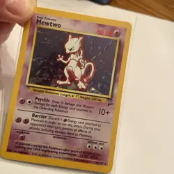 1999 Base Set 2 Mewtwo RARE Holo Pokemon Card 10/102 MINT! Take A Look! - Image 3