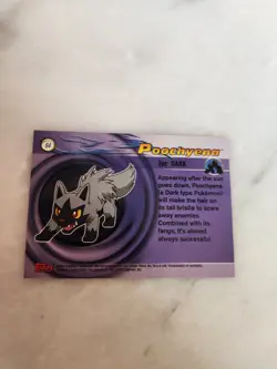 2003 Topps Pokemon Advanced Series Poochyena Dark Type Card #64 - Image 3