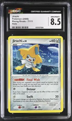 CGC 8.5 Jirachi 2009 Rising Rivals 7/111 Holo Pokemon Card - Image 1