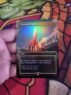 Command Tower (7097) Secret Lair Drop Foil Fallout MTG NM - Image 1