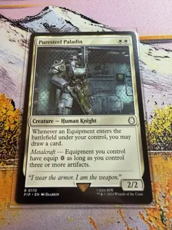 MTG - Universes Beyond: Fallout - Puresteel Paladin - NM - NF - Image 1