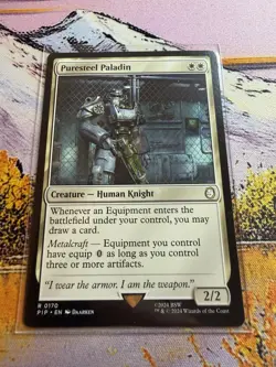 MTG - Universes Beyond: Fallout - Puresteel Paladin - NM - NF - Image 2