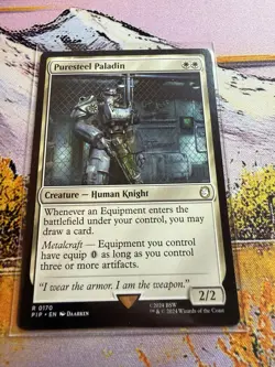 MTG - Universes Beyond: Fallout - Puresteel Paladin - NM - NF - Image 3