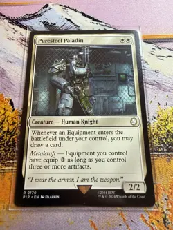 MTG - Universes Beyond: Fallout - Puresteel Paladin - NM - NF - Image 4