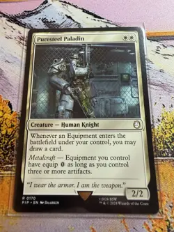 MTG - Universes Beyond: Fallout - Puresteel Paladin - NM - NF - Image 5