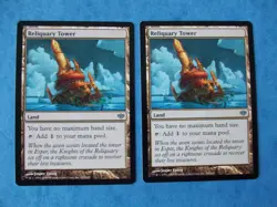 MTG Magic the Gathering RELIQUARY TOWER CONFLUX NM X2 ACTUAL PICTURES - Image 1