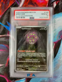 PSA 10 Spiritomb 148 Illustration Rare IR Mega Evolution MEG EN Pokemon Card - Image 1