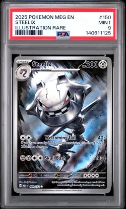 2025 POKEMON MEG EN-MEGA EVOLUTION #150 STEELIX PSA 9 - Image 1