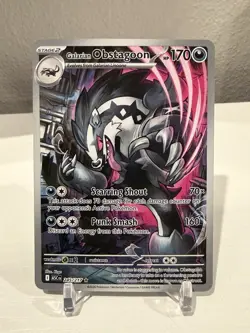 Galarian Obstagoon Illustration Rare IR 245/217 Acended Heroes Pokemon TCG - Image 1